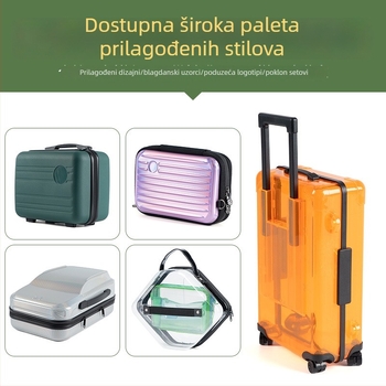 PP putni kofer s aluminijskim okvirom, universalni kotači, TSA kombinacijska brava, vodootporan, ultra lagan, odjeljak za suho i mokro