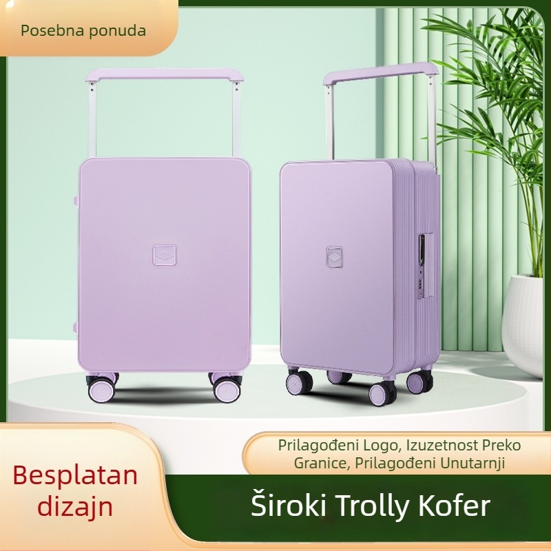PP putni kofer s aluminijskim okvirom, universalni kotači, TSA kombinacijska brava, vodootporan, ultra lagan, odjeljak za suho i mokro