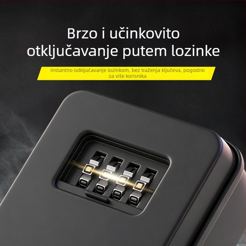 Kutija za ključeve s lozinkom, metal + ABS plastika, model KB-10, mehaničko zaključavanje