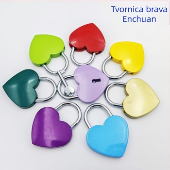 Ljubavni lokot od cinkanog legura, model N521, debljina šipke 0,4 mm, rastojanje šipke 21 mm, moderni minimalistički stil