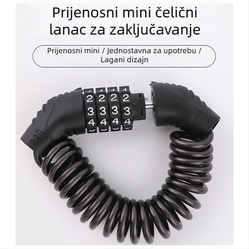Numerički kombinacijski lokot za bicikl, marka The First Force