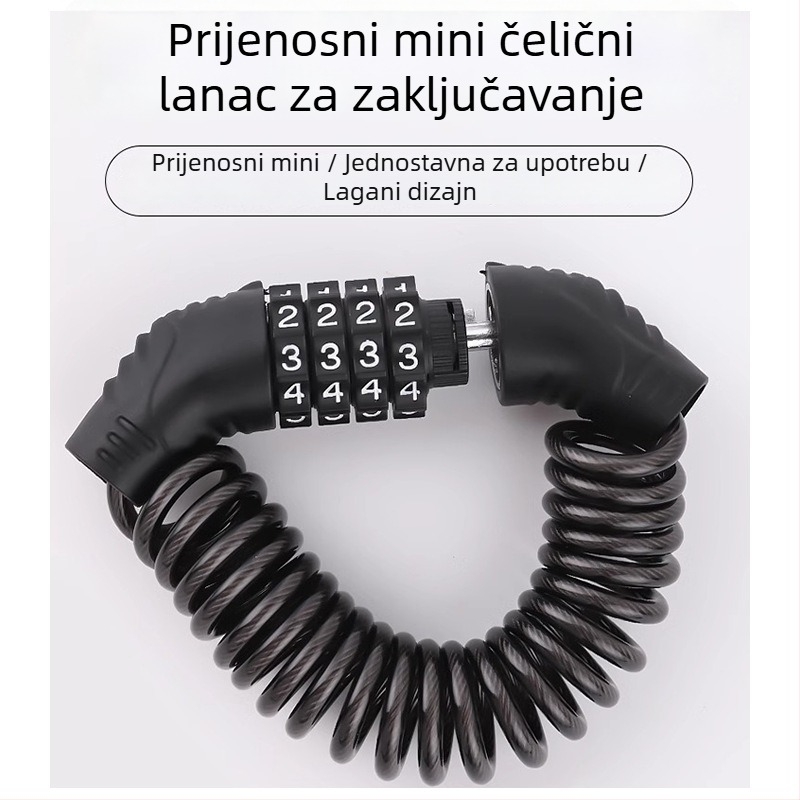 Numerički kombinacijski lokot za bicikl, marka The First Force