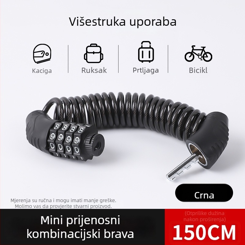 Numerički kombinacijski lokot za bicikl, marka The First Force