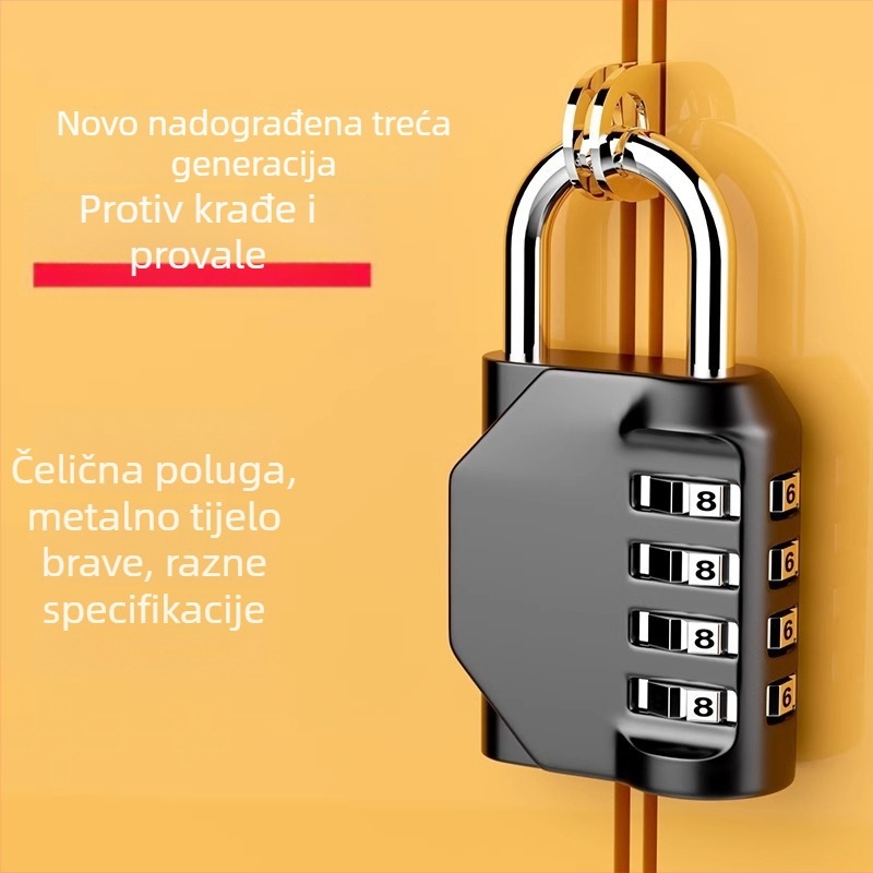 Shangmeijia kombinacijski brava od cinka za ormariće u teretani, putne torbe i ruksake – privatna etiketa