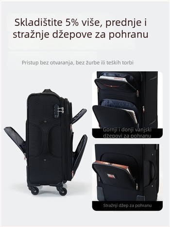 Novi kofer od Oxford platna s velikom kapacitom, unisex, s odvojivim kotačima, čvrst i izdržljiv