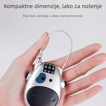 Brava za kacigu s brojevnim kodom za bicikl i električni skuter – PVC, Model: brava za kacigu, Tip: Brojevi, Opća debljina šipke, Opći razmak šipki