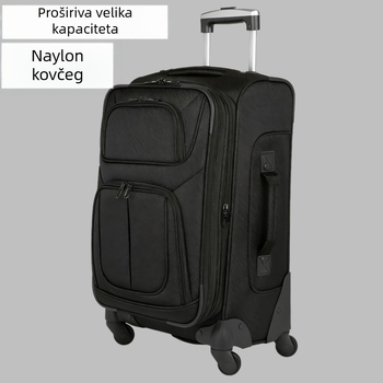 Poslovni kofer od najlona, proširivi, s TSA kombinacijskim zaključavanjem i univerzalnim kotačićima