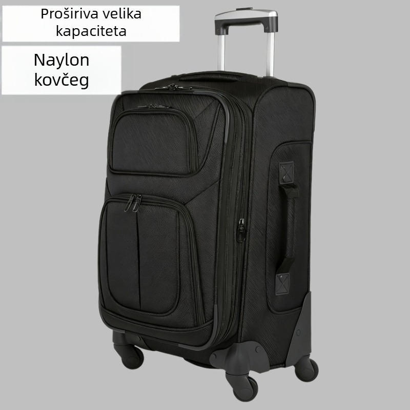 Poslovni kofer od najlona, proširivi, s TSA kombinacijskim zaključavanjem i univerzalnim kotačićima