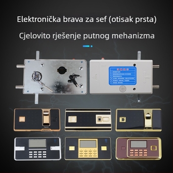 Metalni ormarić za povjerljive dokumente s biometrijskim otiskom prsta i elektroničkim zaključavanjem — komplet mehanizam za pokretanje