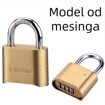 Mehanički brava od mesinga za vrata, skladišta i kombi vrata – Model F28 SHORT BEAM; debljina zaključnog šipka 7 mm; razmak šipki 26 mm