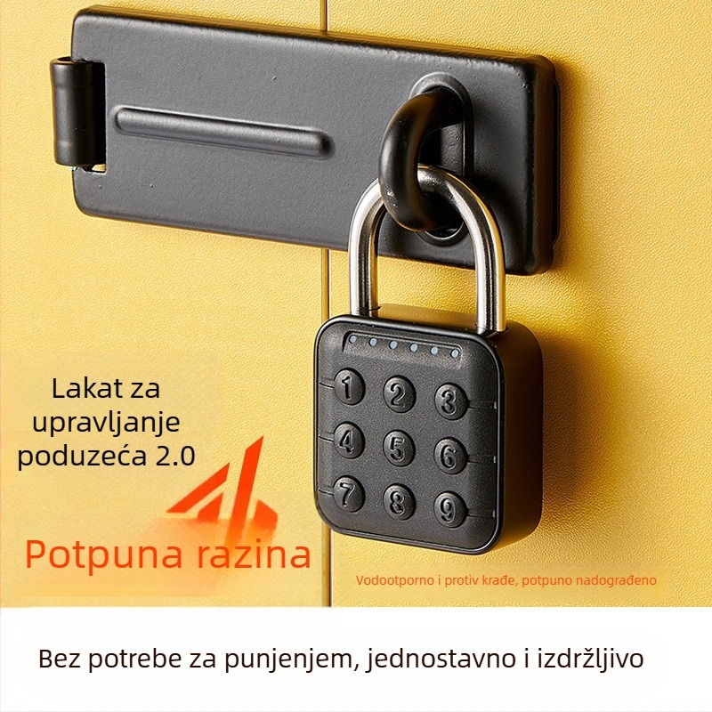 Pametan brojčani zaključavač za ormariće — model SY-13H, materijal: cinkova legura + plastika, tip: brojčani kod, debljina šipke 6 mm, rastojanje šipki 45 mm, pogodno za studentske domove i školske ormariće