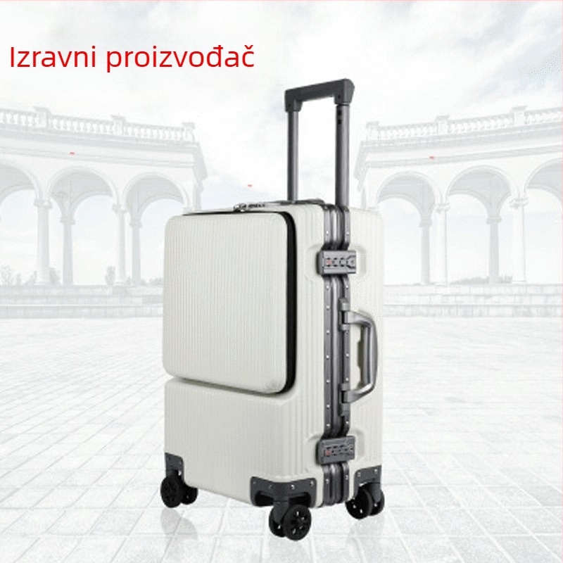 Kabinni kofer s ABS+PC, univerzalni kotačići, zaključavanje na lozinku, poliester podstava, za poslovna putovanja