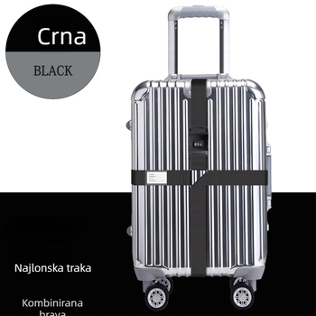 Najlonski križni remen za kofer s TSA bravom – ojačani remen za pakiranje s lozinkom