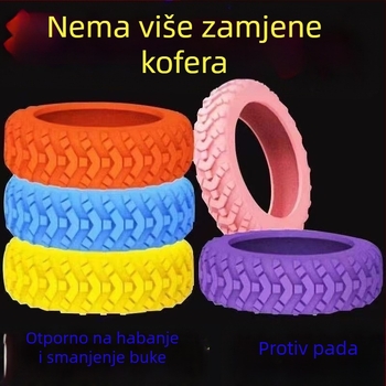 Nova unaprijeđena zaštita kotača kofera, poklopac za popravak kotača i tiši tip valjka