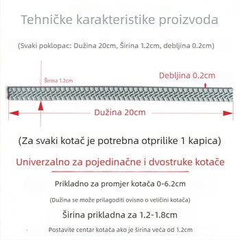 Univerzalni samoljepljivi zaštitni poklopac kotačića prtljage, debeli, tih, otporan na habanje, bakar