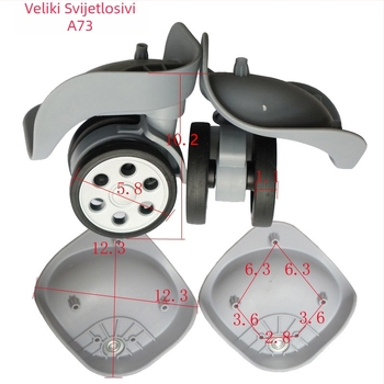 A73 najlonski kotač za prtljagu - kotač s kružnim otvorom (Model A73, Najlon, Dodaci za prtljagu)