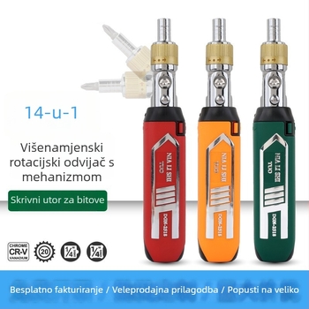 Zhanyi Hardware Set odvijača s mehanizmom radiča – izolirano, maksimalni moment okretnosti 3,5 N·m, oštrice od CR-V čelika
