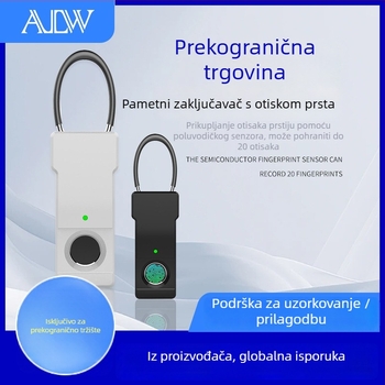 Brava s otiskom prsta, model ZW202, legura čelika, za torbe, prtljagu, ruksake i košare električnih vozila, moderan minimalistički stil