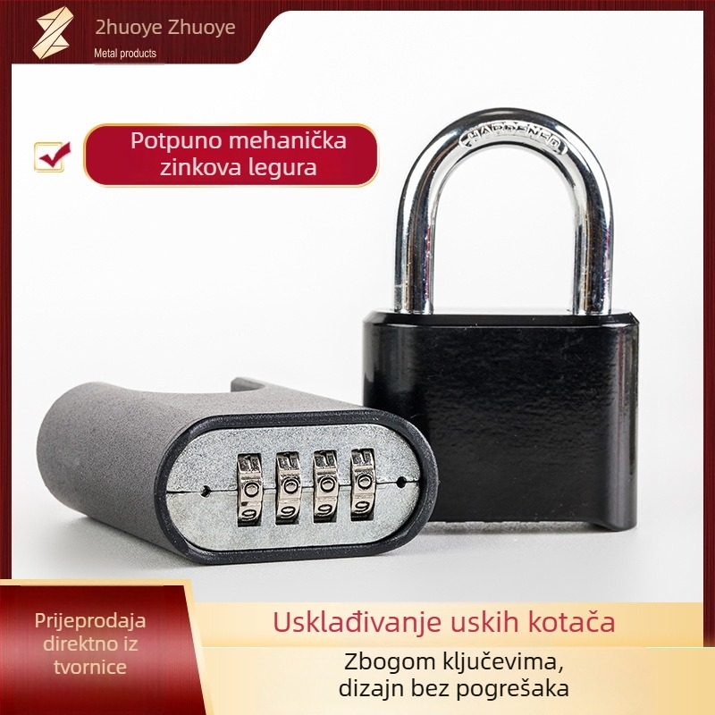 Kodna brava za torbe od cinkovog legura, elektroplatinirano, moderni minimalistički dizajn; debljina šipke brave 8 mm; razmak šipki 25 mm; pogodna za torbe i ormariće
