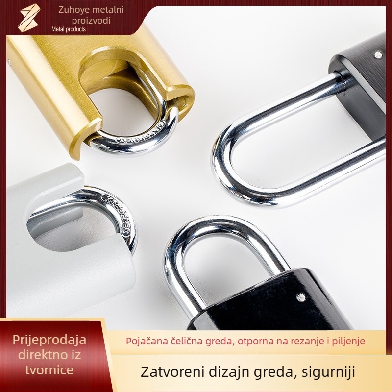 Kodna brava za torbe od cinkovog legura, elektroplatinirano, moderni minimalistički dizajn; debljina šipke brave 8 mm; razmak šipki 25 mm; pogodna za torbe i ormariće