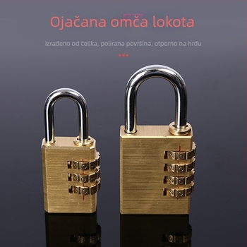 Howlin bakreni četverocifreni lokot, Type C, mini za prtljagu i ormariće u teretani