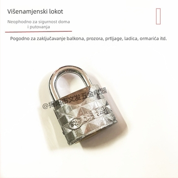 Yuema 276 sigurnosni katanc od legure čelika – kompaktni katanc za vrata skladišta i domova, ormariće i prtljagu; zaštita od krađe i provale; rad s jednim ključem