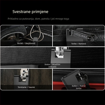 OKLOK brava s otiskom prsta za prtljagu, ormariće i garderobe — nehrđajući čelik, Bluetooth pametno otključavanje