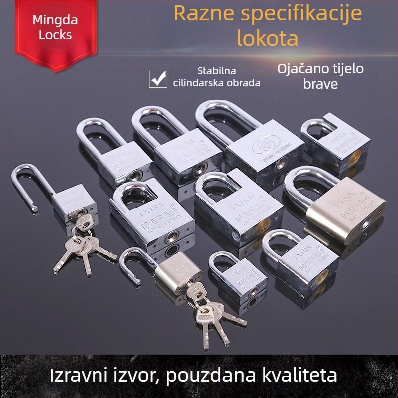 Lakat od željeza otporan na hrđu s elektroplatom za ormariće, domove i skladišta; mali lakat s jednostavnim mehanizmom zaključavanja