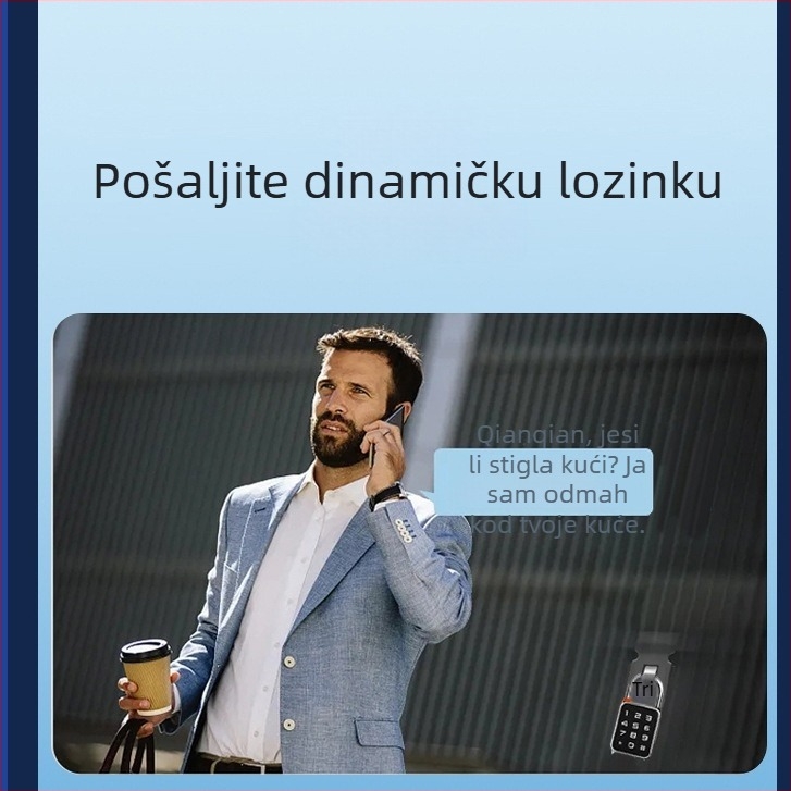 Mini brava s otiskom prsta i lozinkom Bluetooth za ormariće i ladice, vodootporna za vanjsku upotrebu, dvostruko otključavanje, preko 100000 otključavanja, skeniranje za 0,5 s