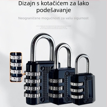 Mehanički brav s lozinkom za ormariće, domove, teretane i kufere — moderni minimalistički stil, otključavanje lozinkom, pogodan za dvorišna vrata