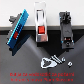 Brava za hidrantski ormarić, Model 518, Nehrđajući čelik, Kućni katanc