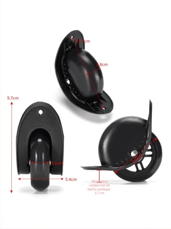 Usmjeravajući kotačić za kovčeg – dodaci za prtljagu, kotačić