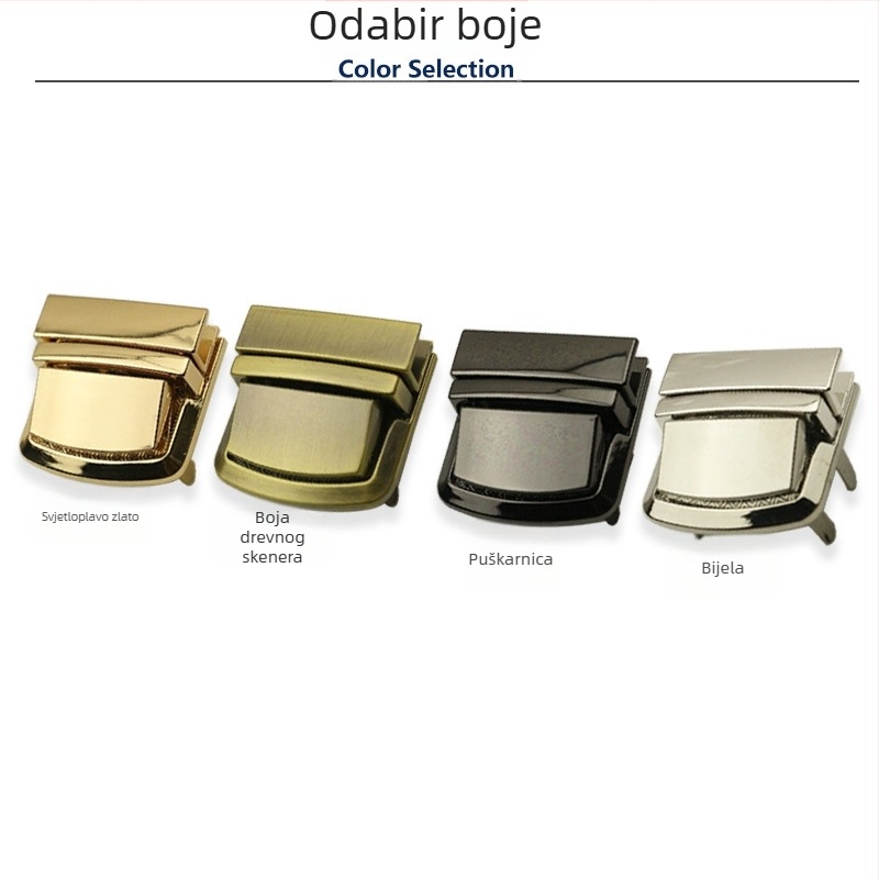 Brava za torbu - Metalna kvadratna brava, Yongrun 102312, Dodatci za prtljagu