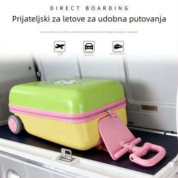 Dječji kovčeg na kotačima s kočnicama, otvaranje na zip, ABS materijal, 3 kg, pogodan kao ručna prtljaga