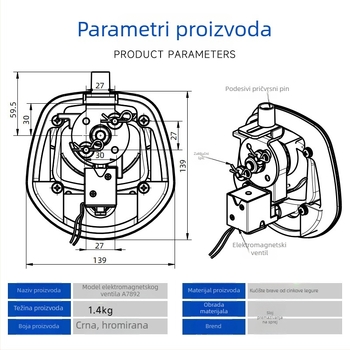 Scott A7892-411a Brava od cinkovog legura za kutiju alata kamiona – tip brave nalik lokotu, prilagodljiv oblik T, za RV, modificirana i posebna vozila