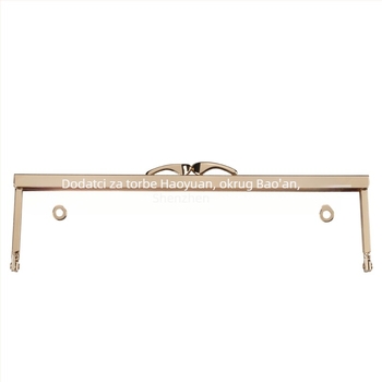 Hardver za okvir novčanika za DIY torbe; profili fishtail i pseća glava; ručno bušeni otvori sa vijcima (Željezo; Proljeće 2023; Dodaci za torbe)