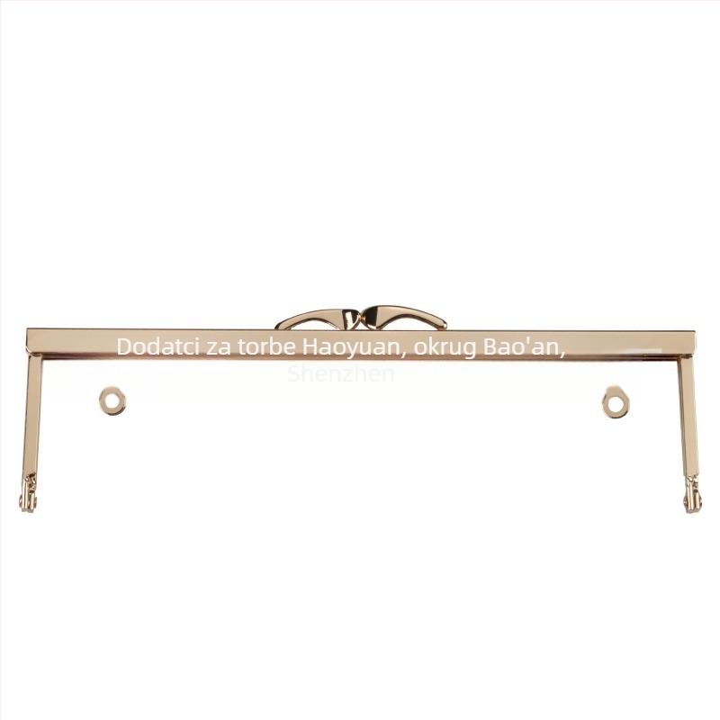 Hardver za okvir novčanika za DIY torbe; profili fishtail i pseća glava; ručno bušeni otvori sa vijcima (Željezo; Proljeće 2023; Dodaci za torbe)