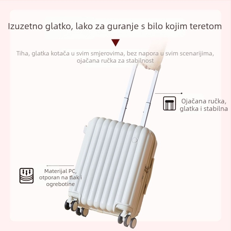 LZ ABS putni kovčeg s proširivom odjeljkom, zaključavanje lozinkom, tiha okretna kolica, veliki kapacitet