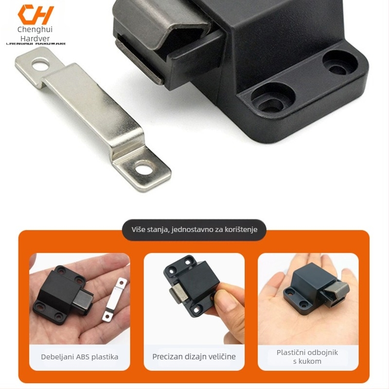 Kućna brava za kućnu upotrebu, model 846, plastično tijelo, Fujian Hardware, moderni minimalistički stil