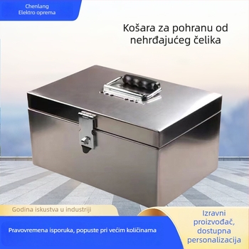 Nehrđajući čelična stolna kutija za pohranu sa jednom bravom, zaključavanje, čvrsta konstrukcija