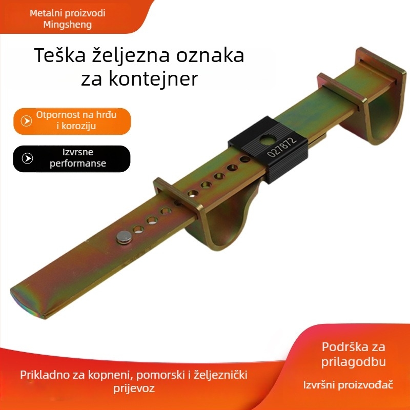 Prilagođeni veliki željezni pečat za kontejnere – olovni pečat, čelični pločasti pečat, ojačani zatvarač za morski i željeznički prijevoz