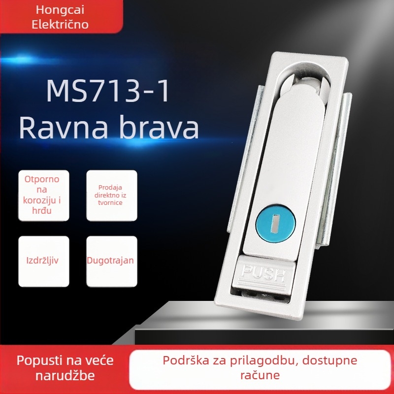 MS713-1 Brava za ormarić, brava s ručkom, moderan jednostavan stil, Hongcai Electric, prilagodba po narudžbi