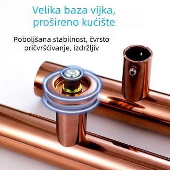 Rukohvat od nehrđajućeg čelika za staklena vrata, kupaonska klizna vrata, bezokvirna vrata, ojačana za drvena vrata