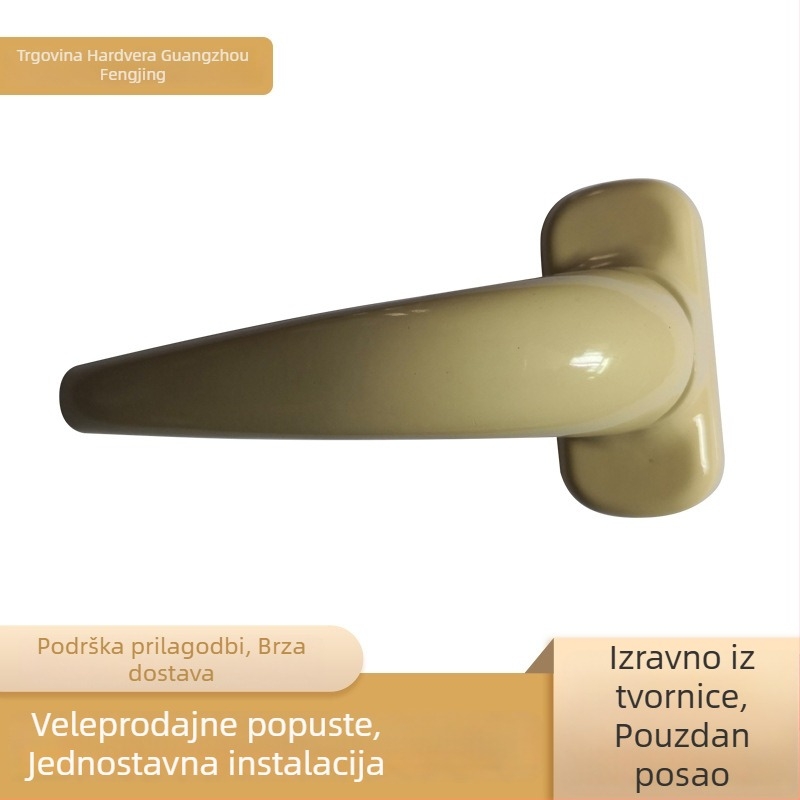 TD-342 Ručka za prozor i vrata od aluminijske legure s jednim otvorom, moderni minimalistički hardver za vrata, prozore, ladice i ormariće