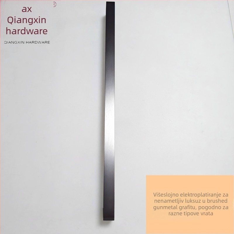 Drška za staklena vrata od nehrđajućeg čelika s kvadratnim cijevima – Model Q-2233, završni sloj u ogledalu, za vrata s aluminijskim okvirom, marka Qiang Xin