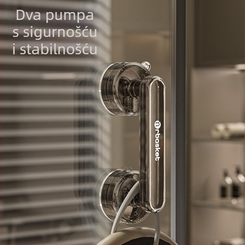 Plastična ručka za staklena vrata s usisnom čašicom, bez bušenja, za kupaonicu/tuš, klizna vrata, hladnjak, prozor, ormar — Model 2024062001, Stil 1327355784