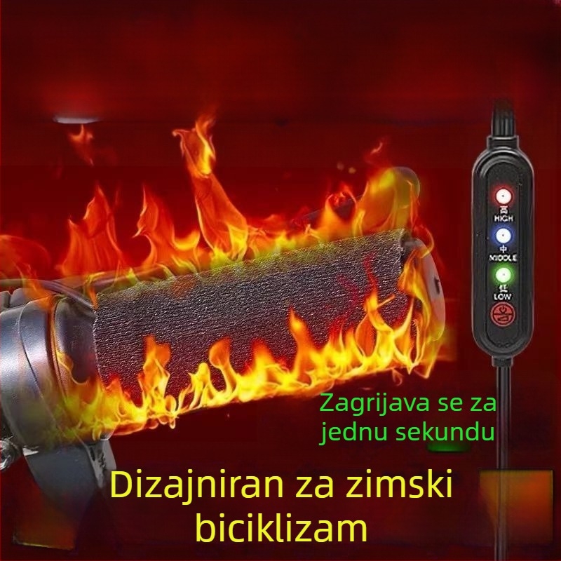 Električno grijani pokrov ručice upravljača za električna vozila; aluminijska legura; električno grijanje; standardna debljina; bez prilagođavanja