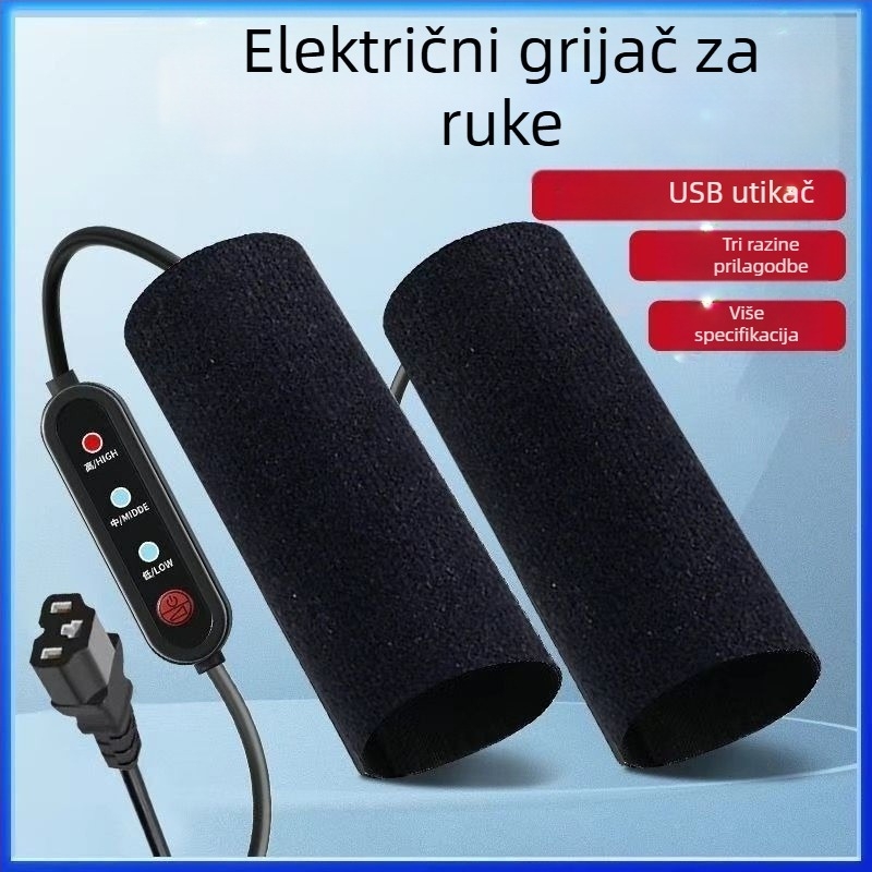 Električno grijani pokrov ručice upravljača za električna vozila; aluminijska legura; električno grijanje; standardna debljina; bez prilagođavanja