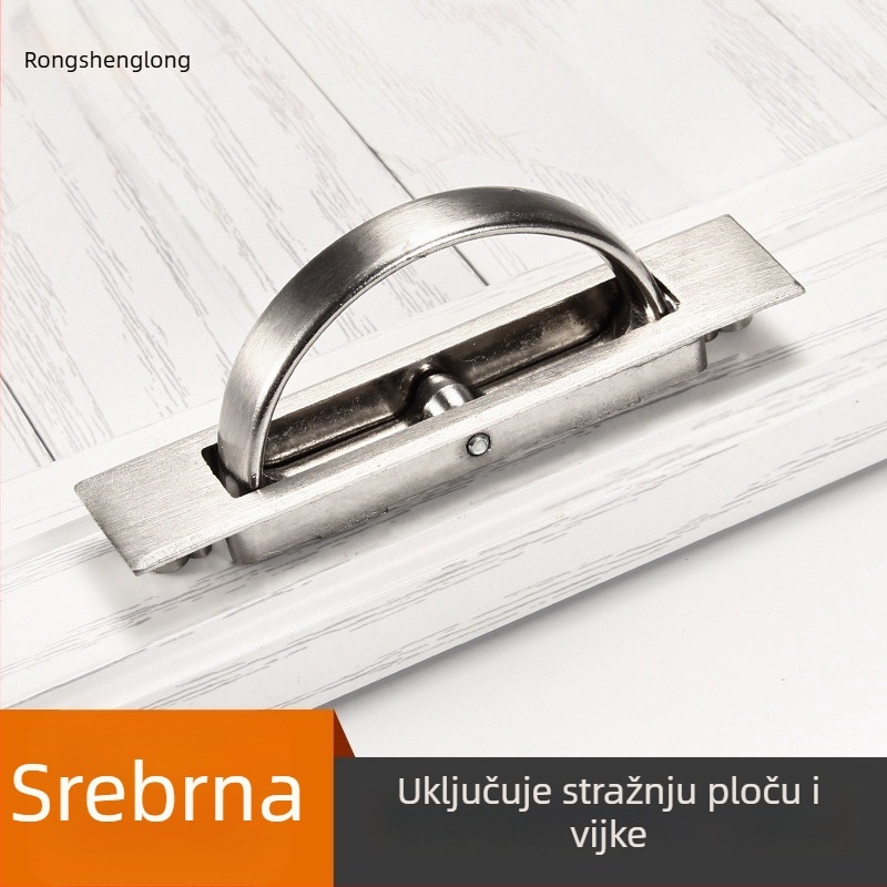 Tatami skrivena rotirajuća ručica od cinkovog i aluminijskog legura – za ormariće, noćne ormariće i garderobe