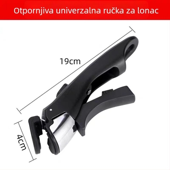 ABS odvojiva ručka za kuhinjske posude – protiv opeklina, protiv klizanja, universalna ručka za wok